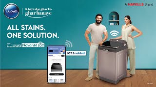 Lloyd Novante Washing Machine  IoT  All Stains One Solution  Ranveer amp Deepika  Hindi  20 Sec [upl. by Gupta]