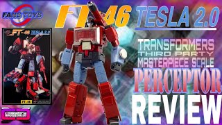 cXc FansToys FT46 TESLA 20 Transformers MP Scale third partyTriple Changer PERCEPTOR Review [upl. by Menides]