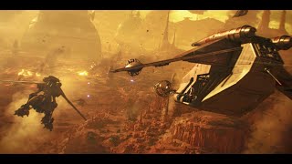 The Battle of Geonosis War Scenes 4K HDR  Star Wars Attack of the Clones [upl. by Ennahtebazile]