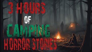 3 Hours Camping DEEP WOODS HORROR STORIES  PARK RANGER  Black Screen With Rain Sounds  P3 [upl. by Kawai]