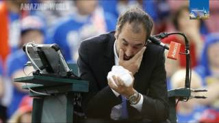 Davis Cup clash  Umpire was hospitalised due to being hit in the face by a ball [upl. by Ilario908]