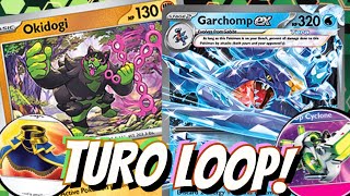 Okidogi Deck 🐶🥊 200 HP W Scoop Up Cyclone Garchomp ex amp Bloodmoon Ursaluna ex PTCGL TWM [upl. by Chally339]