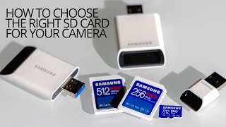 How to choose the right SD card for your camera [upl. by Ramo]