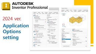 Inventor 2024 Application Options setting [upl. by Kitrak]