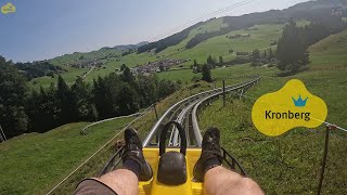 Kronberg Bobahn alpine coaster Schweiz onride POV 4K UHD [upl. by Nonnahc905]