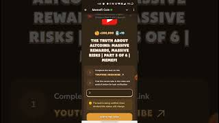 Memefi Video Code today THE TRUTH ABOUT ALTCOINS MASSIVE REWARDS MASSIVE RISKSPART 5 OF 6MEMEFI [upl. by Jecon]