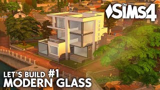 Die Sims 4 Modern Glass Haus bauen  Lets Build 1 deutsch [upl. by Rialb]