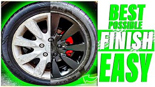 HOW TO PAINT YOUR RIMS  BEST Possible Finish  SUPER EASY [upl. by Namolos]