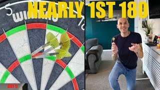 🏆⭐️NEARLY MY 1st 180 ⭐️🏆 darts [upl. by Aronson]