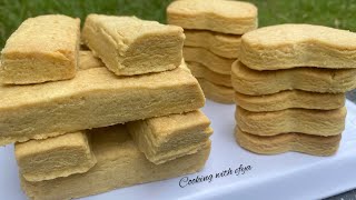 EASY SHORTBREAD COOKIES RECIPE  DELICIOUS HOMEMADE SCOTTISH SHORTBREAD  EASY AIR FRYER SHORTBREAD [upl. by Watt]