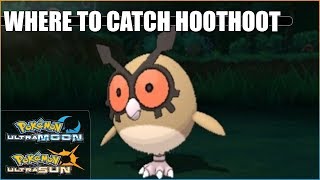 Where to catch Hoothoot in Pokemon Ultra Sun and Ultra Moon [upl. by Ocirnor]