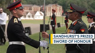 Winning the prestigious Sword of Honour at Sandhurst [upl. by Suollecram]