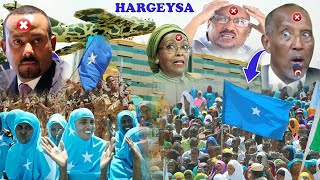 FARXAD Shacabka Hargeysa oo Calanka Somalia Qaatay Kacdoon Culus Dhabarjabinta Muuse BiixiXOG [upl. by Anhavas]