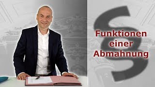 Abmahnung im Arbeitsrecht 5  Funktionen der Abmahnung  Fachanwalt Alexander Bredereck [upl. by Bogosian396]