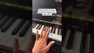 How to play an easy Christmas song on the piano [upl. by Thormora]