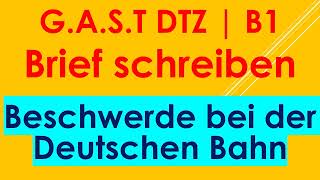 GAST DTZ B1 Briefe schreiben Prüfung B1 Neu 2024 [upl. by Absalom]