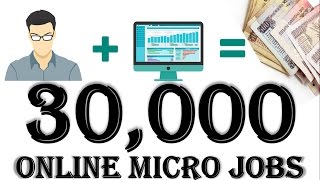 HINDI make money online micro jobs earn upto 30000 a day  home based freelance jobs  in india [upl. by Brom]