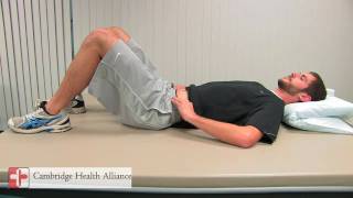 CHA Rehab  Pelvic Tilts with TR Abd Multifidus Activation [upl. by Kristan]