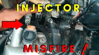 Injector Misfire P0300 P0301 P0302 P0303 P0304 misfires flashingcheckengine diagnosemisfires [upl. by Araeit666]