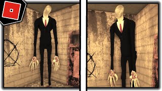 How to get quotSLENDERS MANSIONquot BADGE  SLENDER MAN MORPHSKIN in CREEPYPASTA LIFE RP  Roblox [upl. by Acinot]