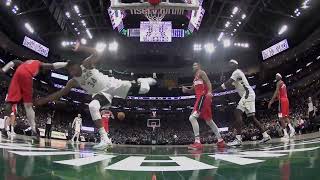 Giannis gets hacked by Montrezl Harrell and Bobby Portis immediately gets in Harrell’s face [upl. by Guzel]