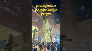 Snow at Christmas Village Orchard Road Singapore travelvlog [upl. by Cirde]