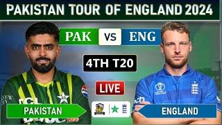 PAKISTAN vs ENGLAND 4th T20 MATCH LIVE COMMENTARY  PAK vs ENG LIVE [upl. by Hardner]