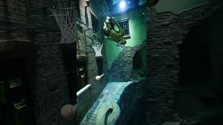 The deepest dunk 🏀 freediving underwater basketball nba freediverlife [upl. by Iosep]