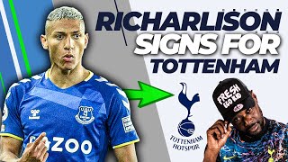 TOTTENHAM SIGN RICHARLISON GABRIEL JESWHOOOO EXPRESSIONS REACTS [upl. by Pamella415]