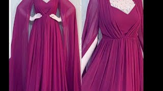 beautiful maxi dresslong dress design cutting and stitching [upl. by Alverson]