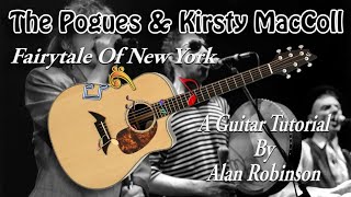 Fairytale Of New York  The Pogues amp Kirsty MacColl  Acoustic Guitar Lesson [upl. by Michi107]