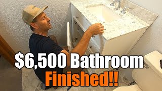 6500 Bathroom Remodel Step By Step  FINISHED  How To Do It Yourself  THE HANDYMAN [upl. by Cas]