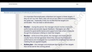 ACCA F1FAB  Chapter 23  Review and Appraisal of Individual Performance [upl. by Leanor]