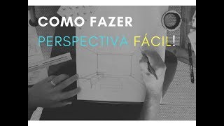 Aprenda a fazer Perspectiva a mão livre facilmente [upl. by Amoreta760]