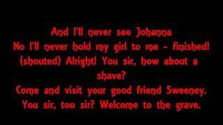 Sweeney Todd Epiphany Lyrics [upl. by Erickson]