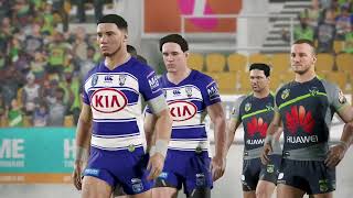 Bulldogs vs Raiders NRL [upl. by Zicarelli179]