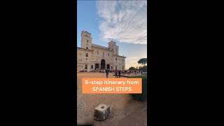 A 6step itinerary from Spanish Steps in Rome  Hidden Gems of Rome [upl. by Neleh326]