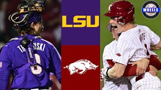 8 LSU vs 1 Arkansas Game 2 Great Game  2024 College Baseball Highlights [upl. by Amsab]