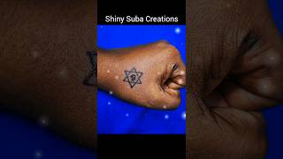 Star And Om Symbol Tattoo Design By Shiny Suba Creations tattoo star tattooartist shorts om [upl. by Yand]