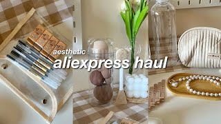 an aesthetic aliexpress haul 🌿  useful items stationery etc [upl. by Saxet381]