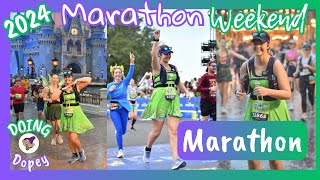 Marathon Weekend DOPEY Challenge 2024  FULL Marathon  Doing Dopey  RunDisney [upl. by Ydac794]