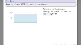 Division by Tape Diagram [upl. by Ahsats]