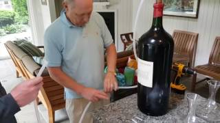 Opening biggest wine bottle and decanting [upl. by Desmond]