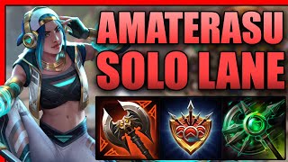 Farming Machine Amaterasu Solo  SMITE 118 Gameplay [upl. by Ahsiemak]