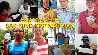 2ND tranche distribution ng SAP Fund nagsimula na [upl. by Ahseetal]