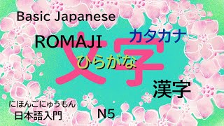 日本語入門「文字（もじ）」ひらがな、カタカナ、漢字（かんじ）、ROMAJIほか＃やさしいにほんご＃かきかた＃よみがな＃一覧表（いちらんひょう）＃日本語解説＃ごじゅうおん [upl. by Lombardi]