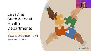 HRSA EHE Office Hours 3 – Engaging State amp Local Health Departments [upl. by Arek129]