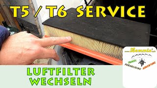 Luftfilter wechseln VW T5 T6 DIY Ausbau Campervan Hochdach Selbstausbau Vanlife RVing Lemmix [upl. by Analem]