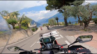 Gardasee  Anfahrt Richtung Limone Africa Twin RAW only [upl. by Ramsa]