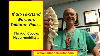 SittoStand Worsens Coccyx Pain Tailbone Pain with Tailbone Hypermobility [upl. by Wilburn]